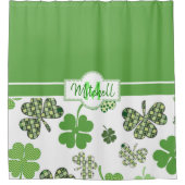 Rideaux De Douche Clover vert de la Saint Patrick (Devant)