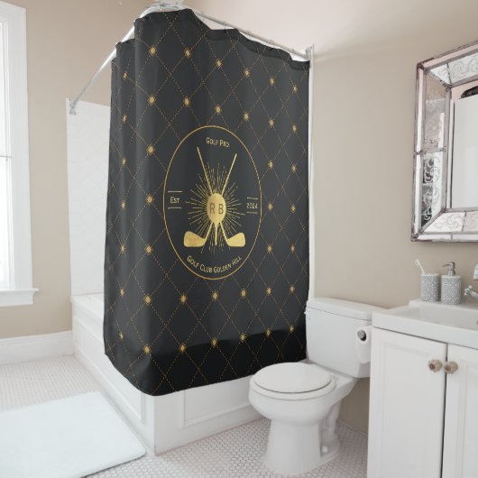 Rideaux De Douche Clubs de golf Gold (En situation)