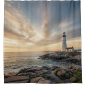 Rideaux De Douche Coastal Serenity Lighthouse Shower Curtain (Devant)