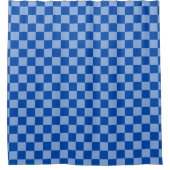 Rideaux De Douche Cobalt Blue Checkerboard (Devant)