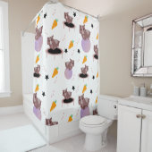 Rideaux De Douche Cochons d'Inde mignons en exercice (En situation)