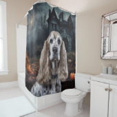 Rideaux De Douche Cocker Spaniel Halloween effroi (En situation)