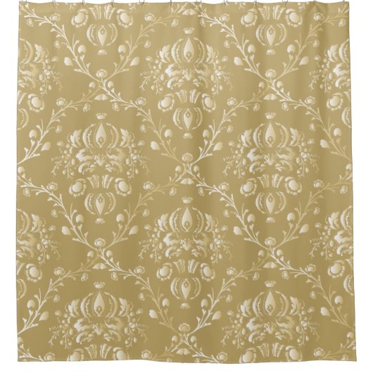 Rideaux De Douche Coco Brown Damask (Devant)