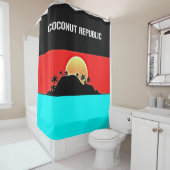 Rideaux De Douche Coconut Republic  (En situation)