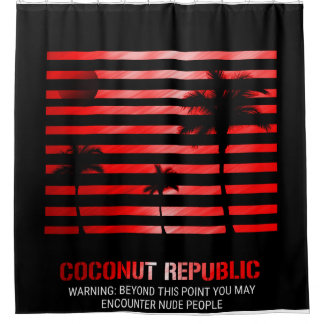 Rideaux De Douche Coconut Republic Warning: