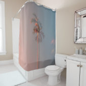 Rideaux De Douche Cocotier vert (En situation)
