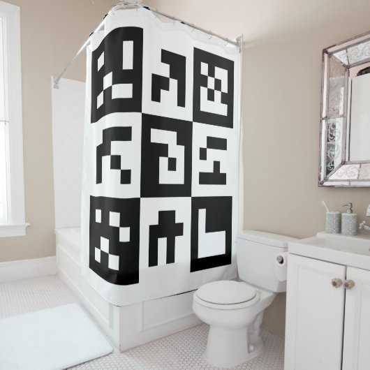 Rideaux De Douche code qr (En situation)