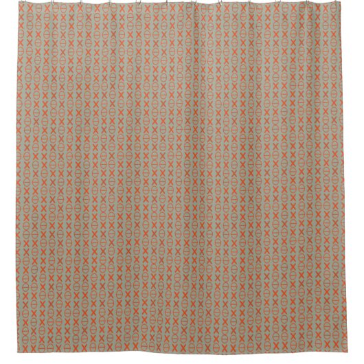Rideaux De Douche Code rouge Symboles Motif n'importe quelle couleur (Devant)