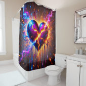 Rideaux De Douche Coeur brisé (En situation)