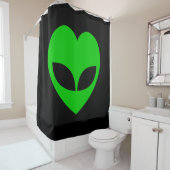 Rideaux De Douche Coeur d'amour Alien (En situation)