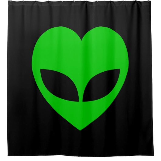 Rideaux De Douche Coeur d'amour Alien (Devant)
