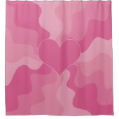 Rideaux De Douche Coeur d'amour - rose (Devant)