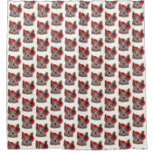 Rideaux De Douche Coeur de chien de bétail de Merle rouge (Devant)