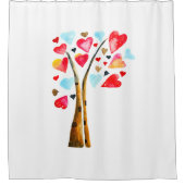 Rideaux De Douche Coeur des valemtines lunaires (Devant)