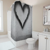 Rideaux De Douche Coeur gauche, no 01 (En situation)