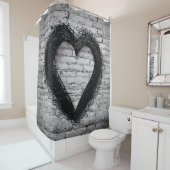 Rideaux De Douche Coeur gauche, no 02 (En situation)