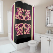 Rideaux De Douche Coeurs d'art moderne minimal gras (En situation)