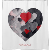 Rideaux De Douche Coeurs enchantés (Devant)