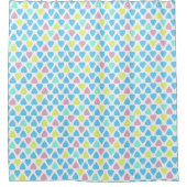 Rideaux De Douche Coeurs multicolores (Devant)