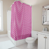 Rideaux De Douche Coeurs roses (En situation)