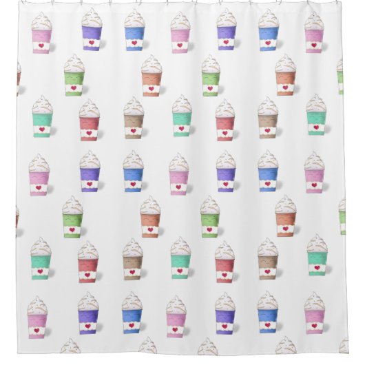 Rideaux De Douche Coffee Cups (Devant)