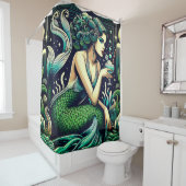 Rideaux De Douche "Coiffure au Mermaid Lounge" (En situation)
