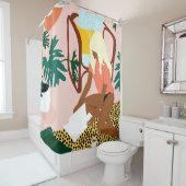 Rideaux De Douche Coin de lecture chic (En situation)