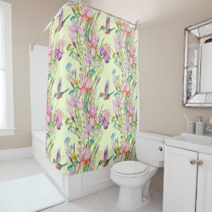 Rideaux De Douche Colibris au printemps