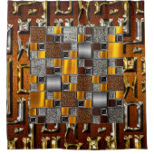 Rideaux De Douche Collage Abstrait afrocentré (Devant)