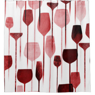 Rideaux De Douche Collage art : fête boit motif.