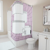 Rideaux De Douche Collage des éléments de l'interface utilisateur. C (En situation)