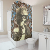 Rideaux De Douche Collage Masqué Lady Comtesse Castiglione (En situation)