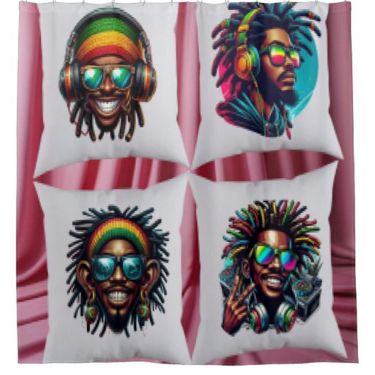 Rideaux De Douche Collage photo (Devant)