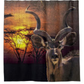 Rideaux De Douche Collage photo Antelope Sunset (Devant)
