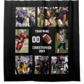 Rideaux De Douche Collage photo de football (Devant)