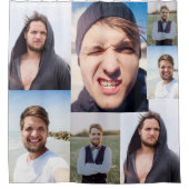 Rideaux De Douche Collage photo Mettez votre visage sur un (Devant)