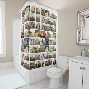 Rideaux De Douche Collage photo personnalisé