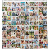 Rideaux De Douche Collage photo simple de 100 Carrés (Devant)