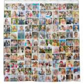 Rideaux De Douche Collage photo simple de 121 Carrés (Devant)