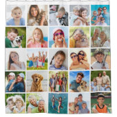 Rideaux De Douche Collage photo simple de 25 Carrés (Devant)