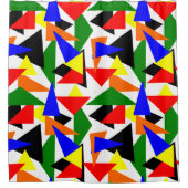 Rideaux De Douche Collage triangulaire (Devant)