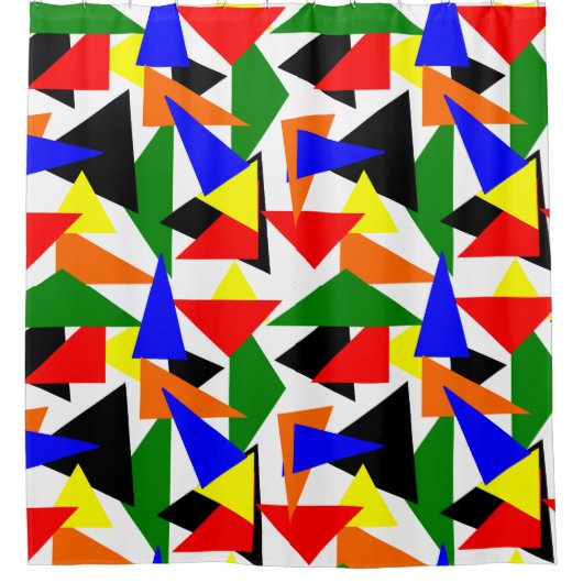 Rideaux De Douche Collage triangulaire (Devant)