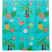 Rideaux De Douche Collage tropical (Devant)