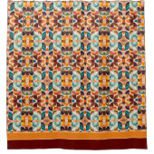 Rideaux De Douche Collection Carré moderne rétro Abstraite (Devant)