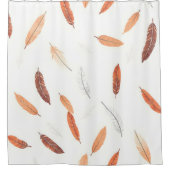 Rideaux De Douche Collection de Luxe Plumes Boho Populaires (Devant)