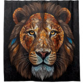 Rideaux De Douche Collection de mosaïques en verre de la faune (Devant)