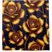Rideaux De Douche Collection de Roses d'or Boho moderne (Devant)