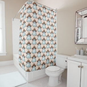Rideaux De Douche Collection Halloween Baby Boo Cowboy Ghost