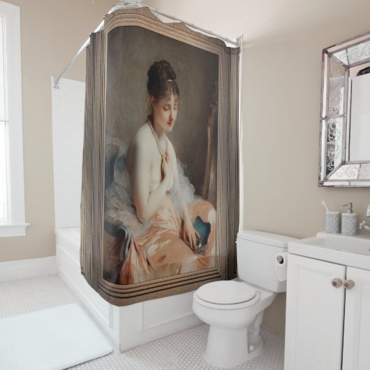 Rideaux De Douche Collier de perles par Charles Chaplin (En situation)