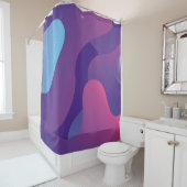 Rideaux De Douche Color gradient background design. Abstract geometr (En situation)